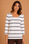 Blusa listras Leblon -1-